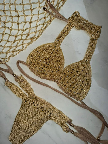 Golden Sand Gold Crochet