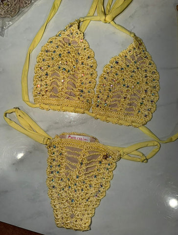Golden Aura Yellow Crochet
