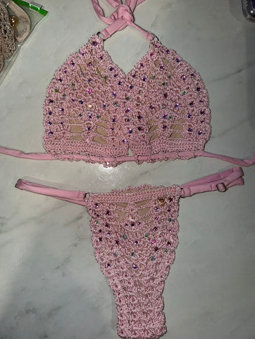 Rose Blush Pink Crochet